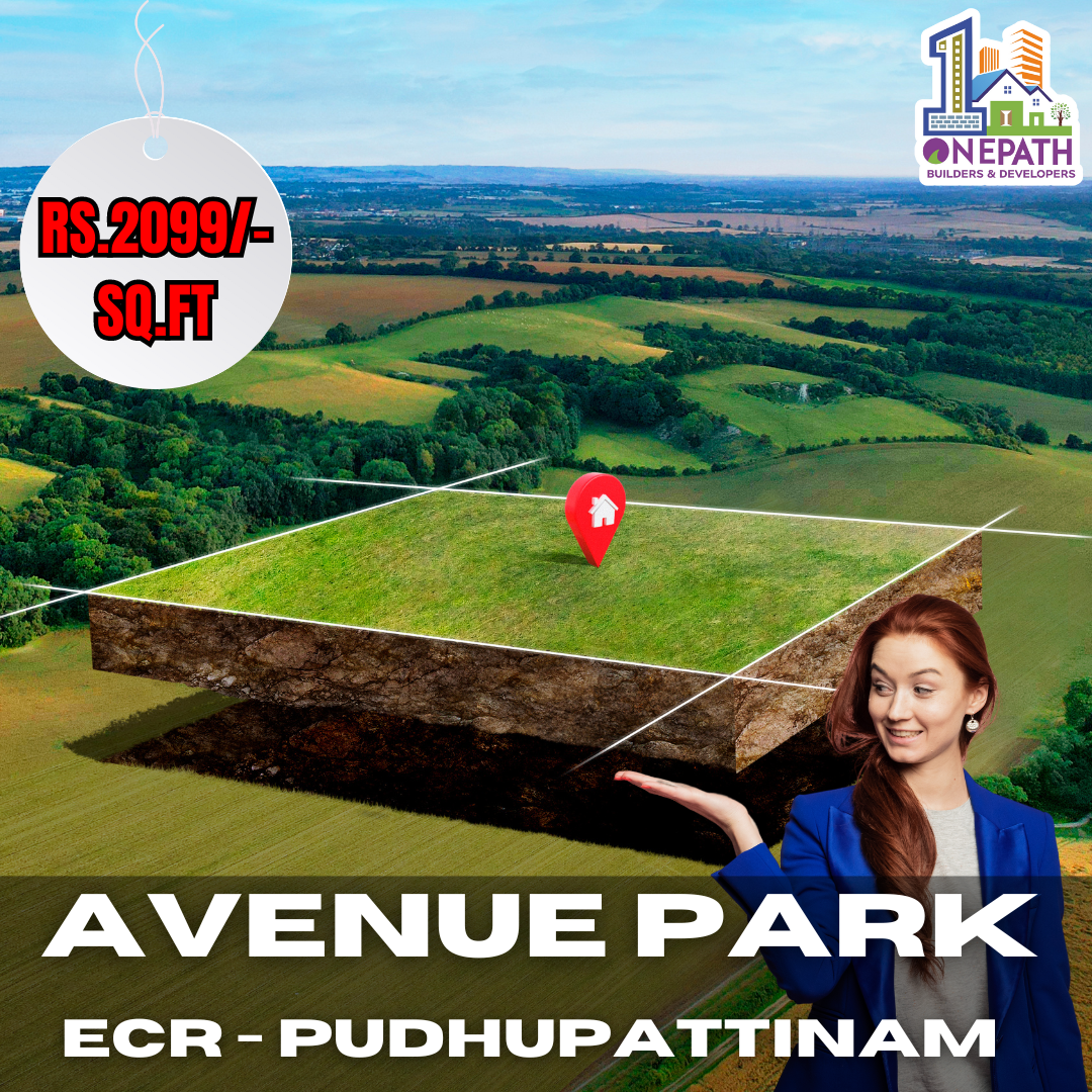 Residential plots/land sale in ecr